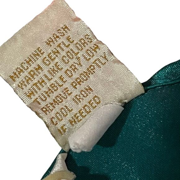 Victoria’s Secret Gold Label Lace Satin Gown - Green - Large - Picture 11 of 11